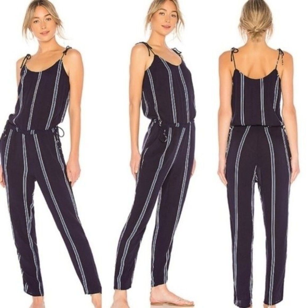 Tavik striped jumpsuit size small